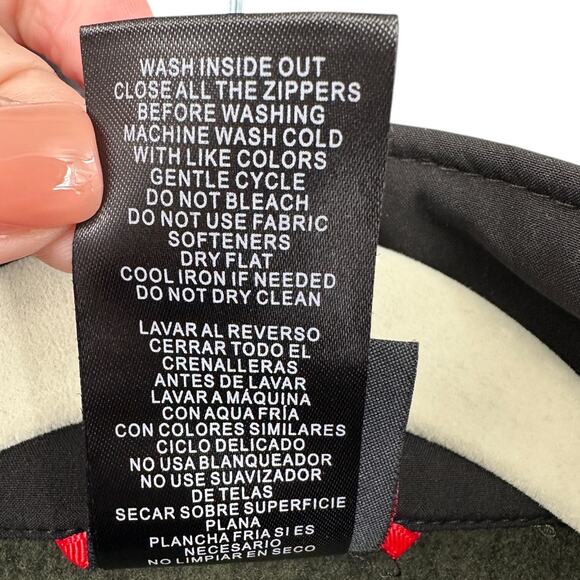 Gerry Olive Green & Black Zippered Pockets Stand Collar Full Zip Jacket Mens XXL - Picture 6 of 8